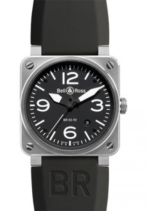 Bell Ross Automatic 42mm Model BR 03 92 Steel Black