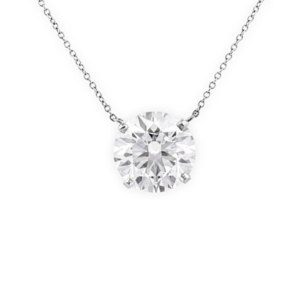 7.01 CTTW Lab-Grown 14K White Gold Necklace