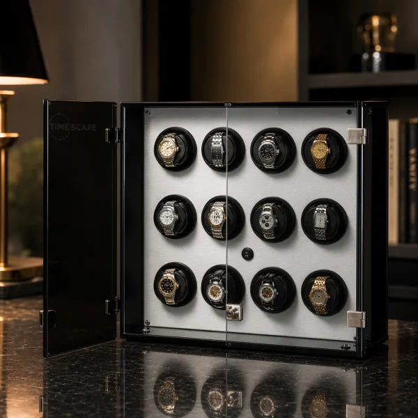 Orbita Milano 12 White Leatherette Programmable Watch Winder