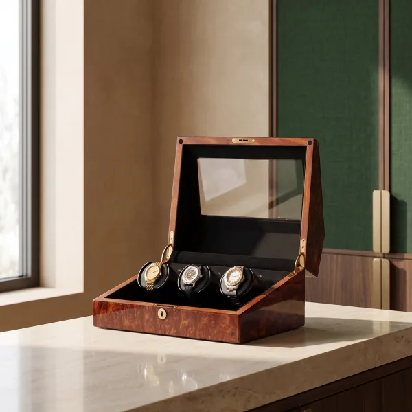Orbita Siena 3 Burl Rotorwind Watch Winder