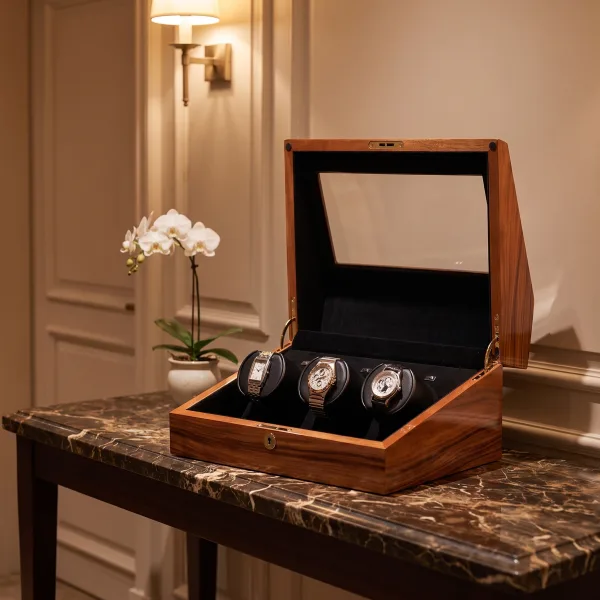 Orbita Siena 3 Teak Rotorwind Watch Winder