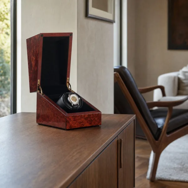 Orbita Sparta Deluxe 1 Burl Rotorwind Watch Winder