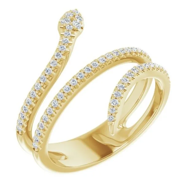 Elara Petite Diamond Crescent Ring
