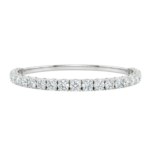 Camino Brillante Bangle in 14K White Gold