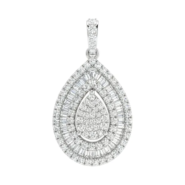 Brina Chiara Pendant in 14K White Gold