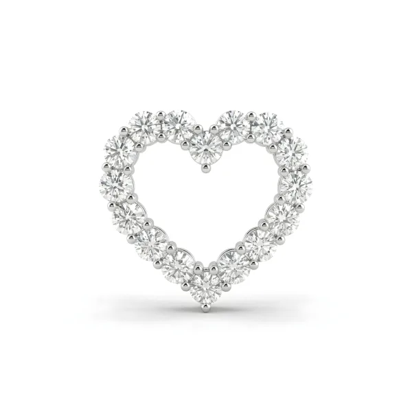 Fedele Amore Pendant in 14K White Gold