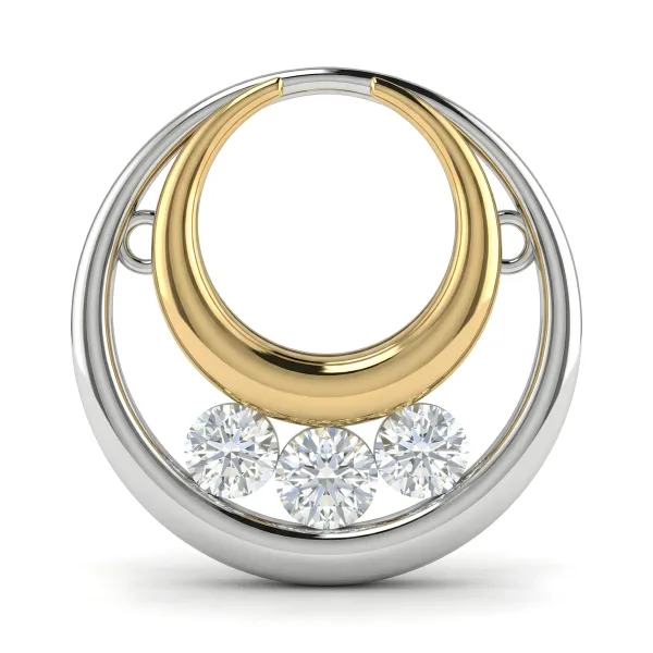 Dulce Noche Pendant in 14K White/Yellow Gold