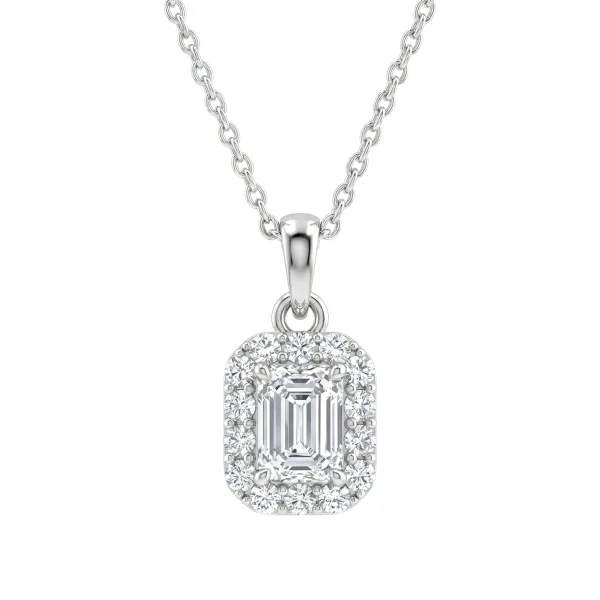 Aurora Bianca Necklace in 14K White Gold