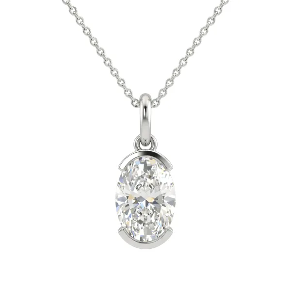 Drop of Promise Necklace in 14K White Gold