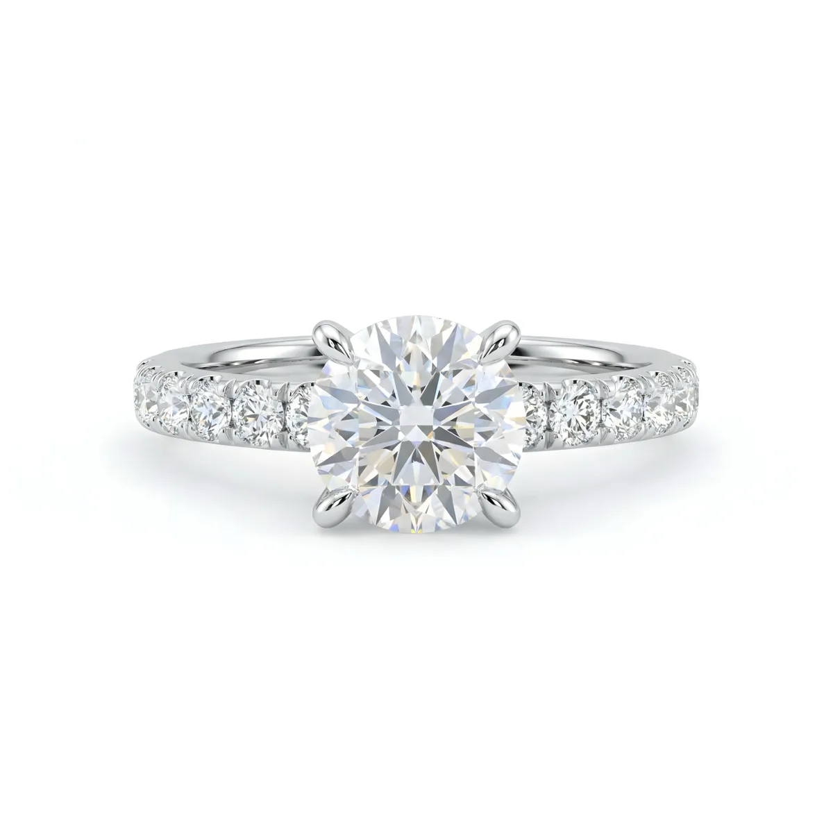 Stella Pura Diamond Ring in 14K White Gold