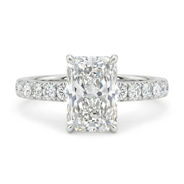 Aurora Sola Ring in 14K White Gold