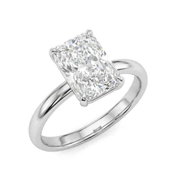 Amor Solo Diamond Ring in 14K White Gold