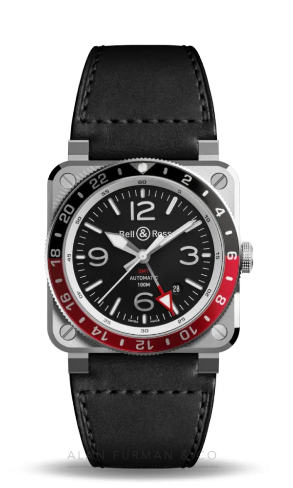 Bell & Ross BR-03 GMT Black (Ref. BR0393-BL-ST/SCA)