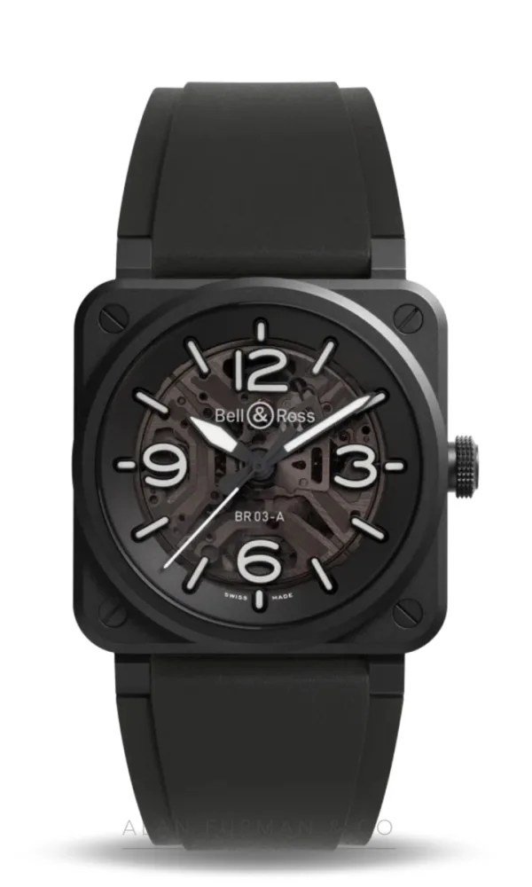 Bell & Ross BR-03 Skeleton Black Ceramic (Ref. BR03A-BL-SKCE/SRB)