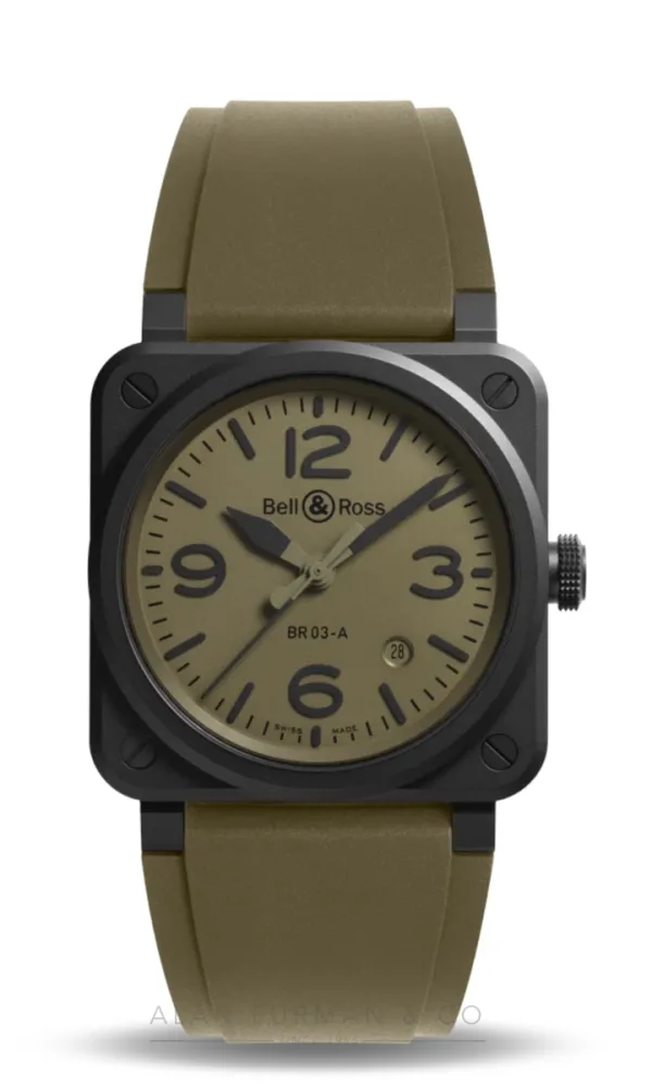 Bell & Ross BR-03 Military Ceramic (Ref. BR03A-MIL-CE/SRB)