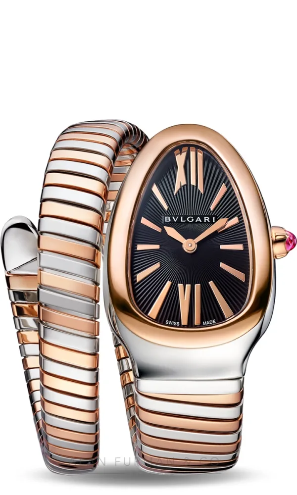 Bulgari Serpenti Tubogas Rose Gold and Steel 35mm (Ref. 102123)