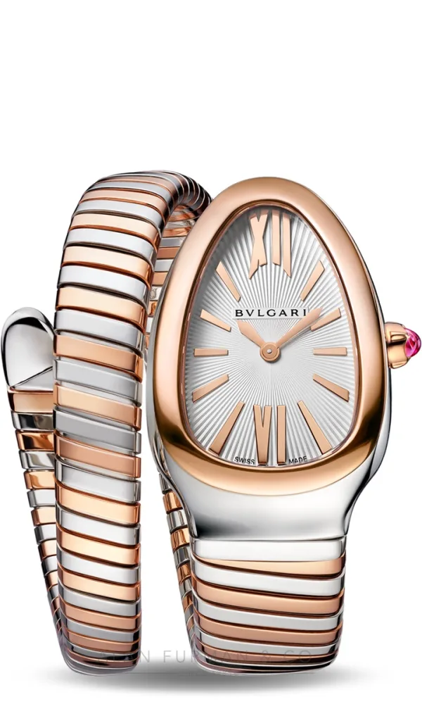 Bulgari Serpenti Tubogas Rose Gold and Steel 35mm (Ref. 103708)