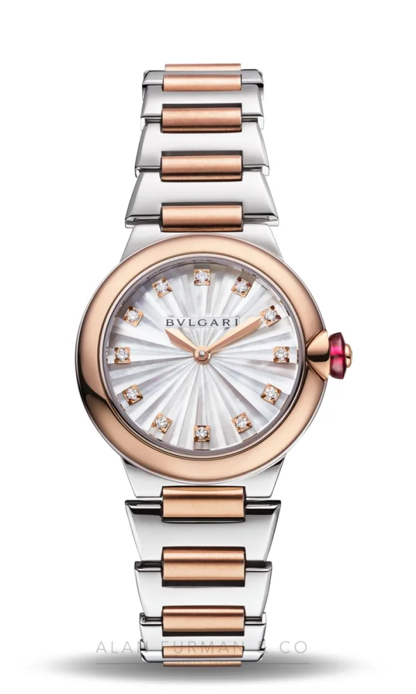 Bulgari Lvcea Rose Gold and Steel 28mm (Ref. 103878)