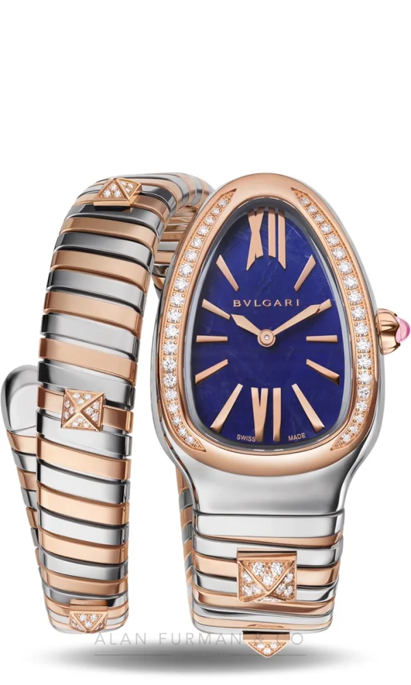 Bulgari Serpenti Tubogas Steel and Gold 35mm (Ref. 104340)