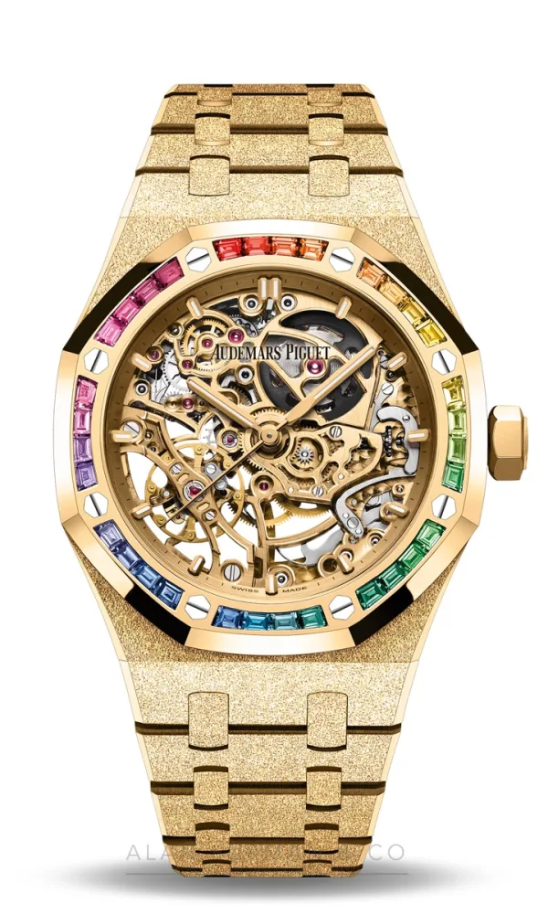 Audemars Piguet Royal Oak Frosted Gold Double Balance Wheel Openworked (Ref. 15468BA.YG.1259BA.01-B)