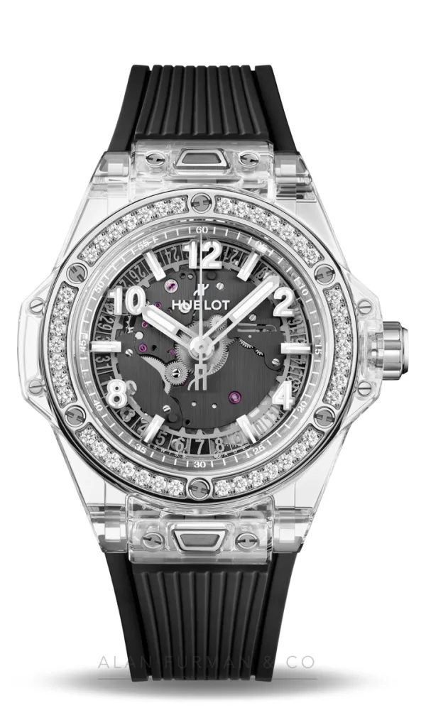 Hublot Big Bang One Click Sapphire Diamonds Black Dial 39mm (Ref. 465.JX.4902.RX.1204)