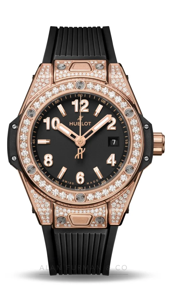 Hublot Big Bang One Click King Gold Pavé 33mm (Ref. 485.OX.1180.RX.1604)