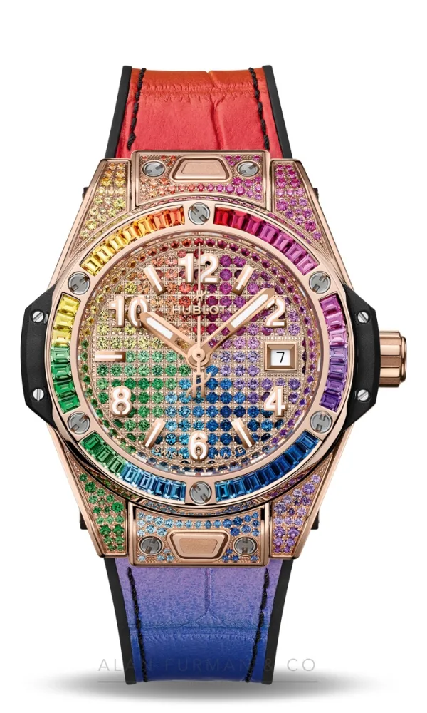 Hublot Big Bang One Click King Gold Rainbow 33mm (Ref. 485.OX.9900.LR.0999)