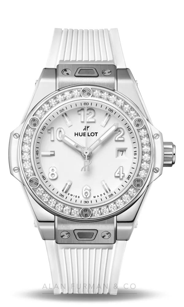 Hublot Big Bang One Click Steel White Diamonds 33mm (Ref. 485.SE.2010.RW.1204)