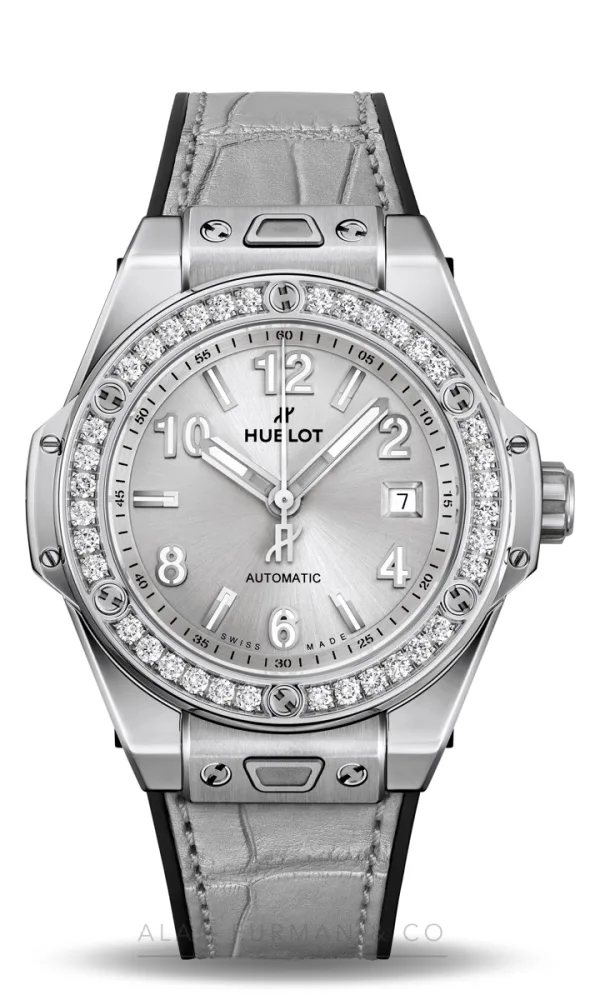 Hublot Big Bang One Click Monochrome Steel Diamonds 33mm (Ref. 485.SX.4310.LR.1204.JPN)