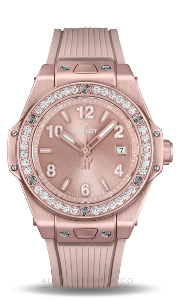 Hublot Big Bang One Click Aluminium Pink Diamonds 33mm (Ref. 485.UP.7320.RX.1204.JPN)