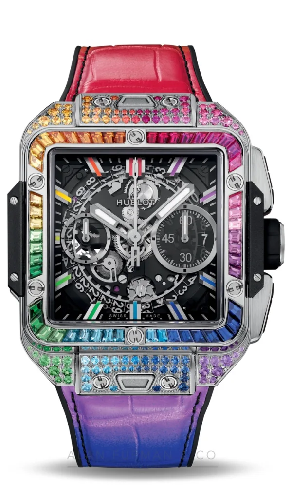 Hublot Square Bang Unico Titanium Rainbow 42mm (Ref. 821.NX.0117.LR.0999)