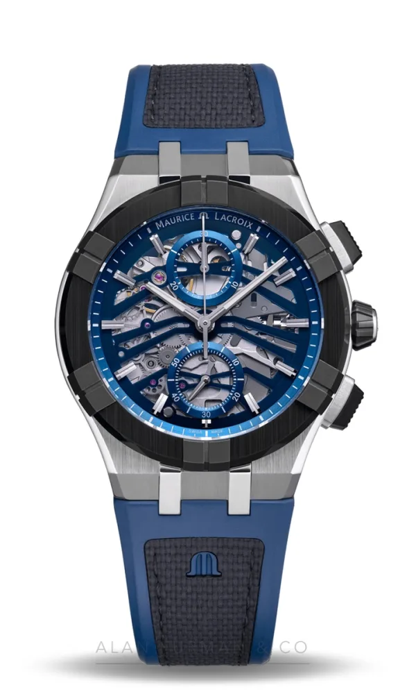 Maurice Lacroix Aikon-IC Automatic Chronograph Skeleton 43mm (Ref. AC8018-SSL20-030-4)