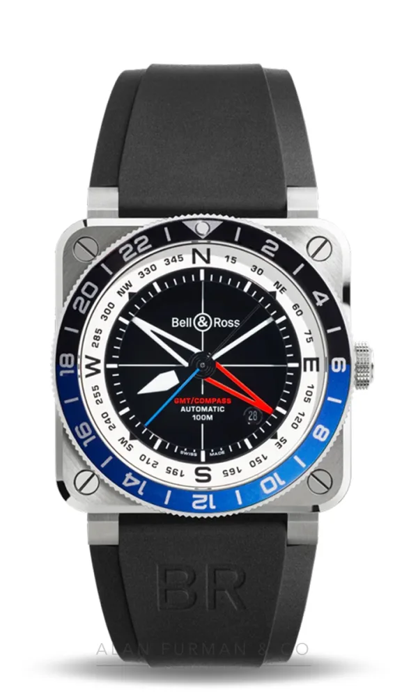Bell & Ross BR-03 GMT Compass (Ref. BR0393-COM-ST/SRB)