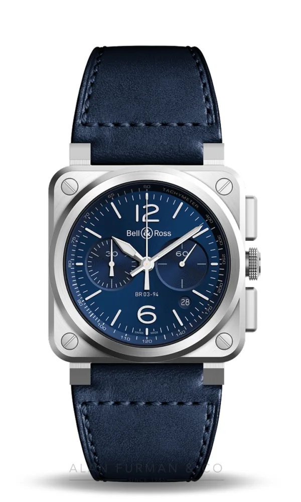 Bell & Ross BR-03 Chrono Blue Steel (Ref. BR0394-BLU-ST/SCA)