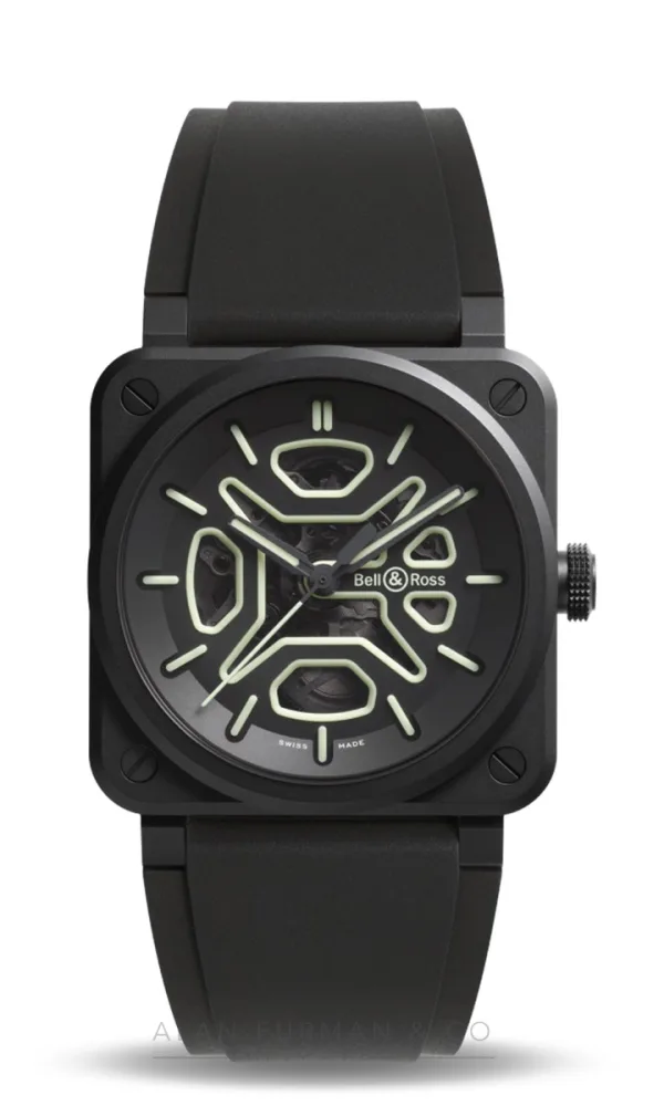 Bell & Ross BR-03 Skeleton Lum Ceramic (Ref. BR03A-LM-SKCE/SRB)