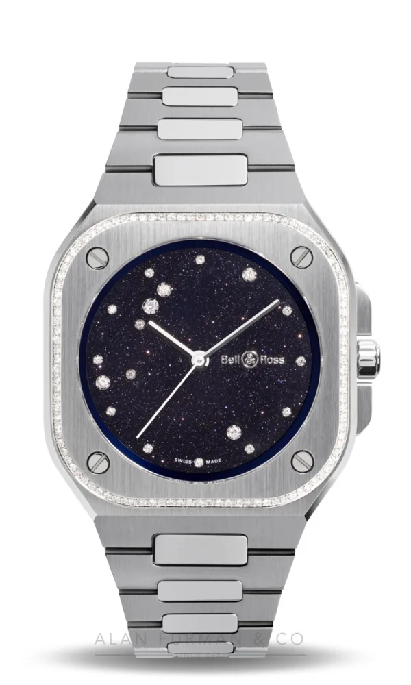 Bell & Ross BR-05 36 Mm Blue Diamond Eagle Diamonds (Ref. BR05A-S-EA-LGD/SST)