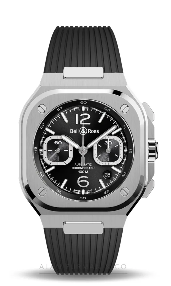 Bell & Ross BR-05 Chrono Black Steel (Ref. BR05C-BLC-ST/SRB)