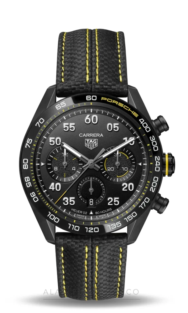 TAG Heuer Carrera Chronograph x Porsche Yellow Racing 44mm (Ref. CBN2A1H.FC6512)