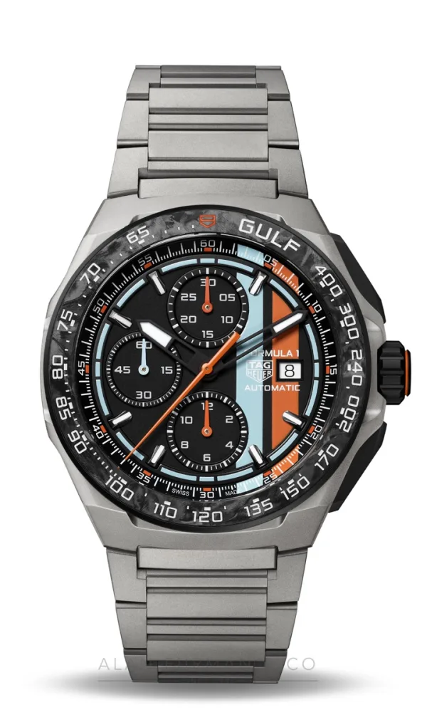 TAG Heuer Formula 1 Chronograph x Gulf 44mm (Ref. CBZ208B.BF0009)