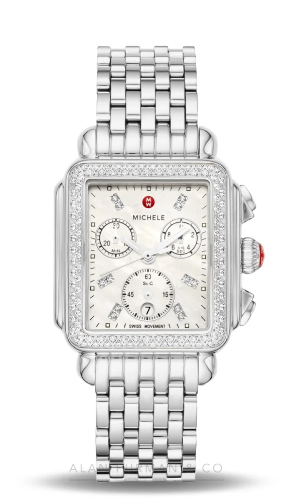 Michele Deco Stainless Steel Diamond 35mm (Ref. MWW06A000775)