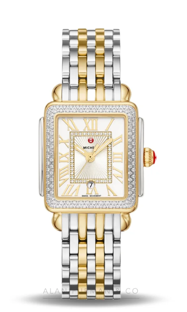 Michele Deco Madison Mid Two-Tone 18K Gold-Plated Diamond 31mm (Ref. MWW06G000002)