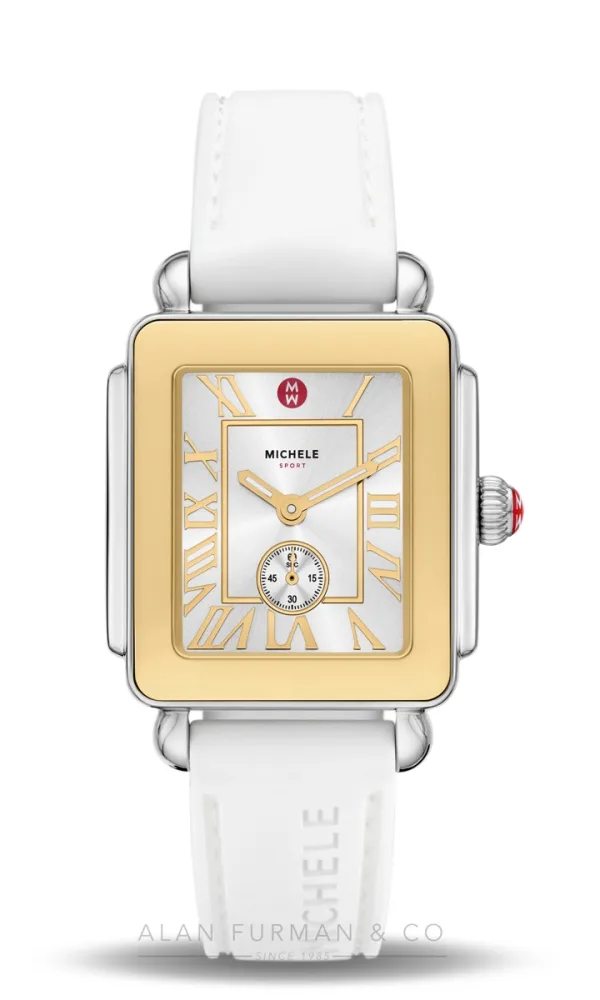 Michele Deco Sport Mid Two-Tone White Silicone 31mm (Ref. MWW06H000007)