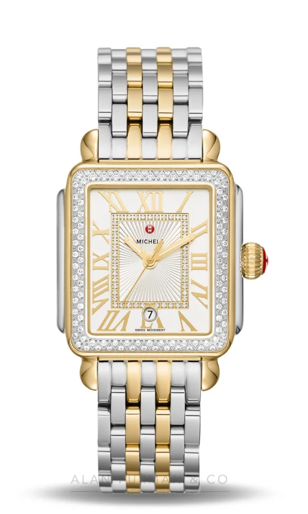Michele Deco Madison Diamond Two-Tone 18K Gold-Plated Diamond Dial 35mm (Ref. MWW06T000144)